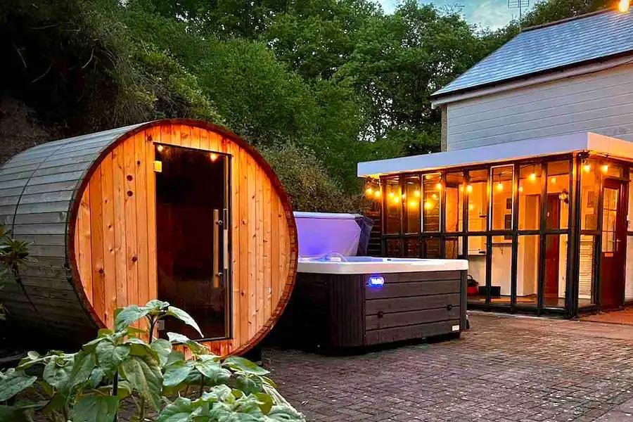Outdoor space at Crynant Cottage
