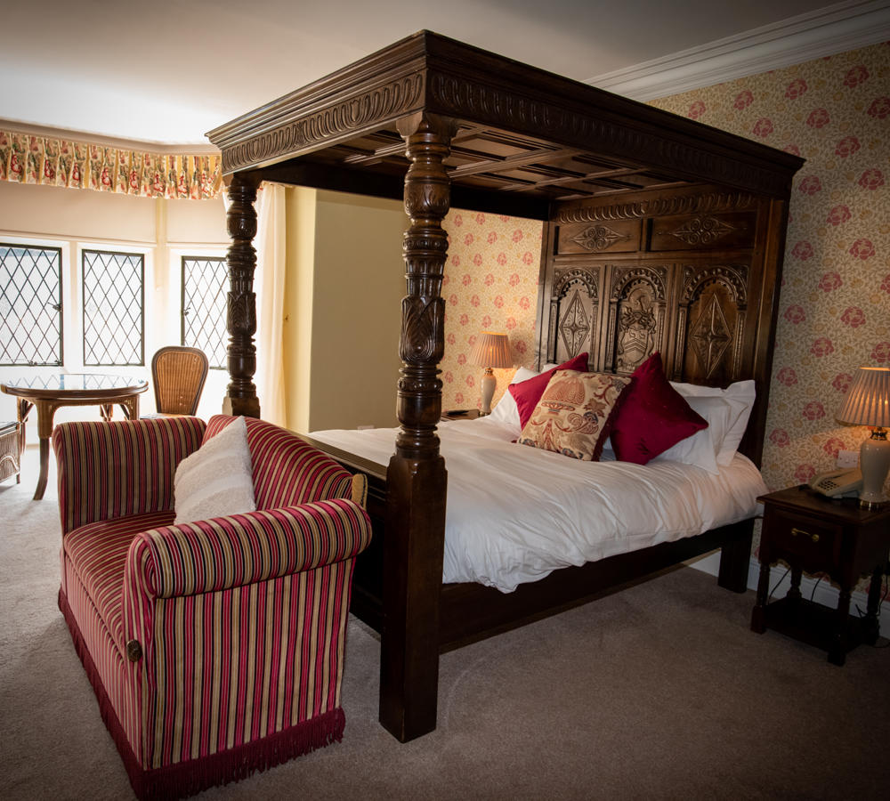One of Miskin Manor's historic bedrooms