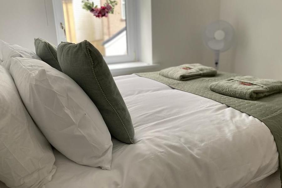 Bedroom at Rhondda Tunnel Cottage