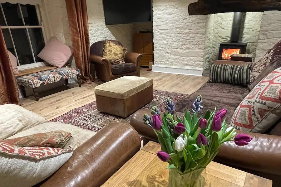 Cosy Interior at Ty Newydd Farm