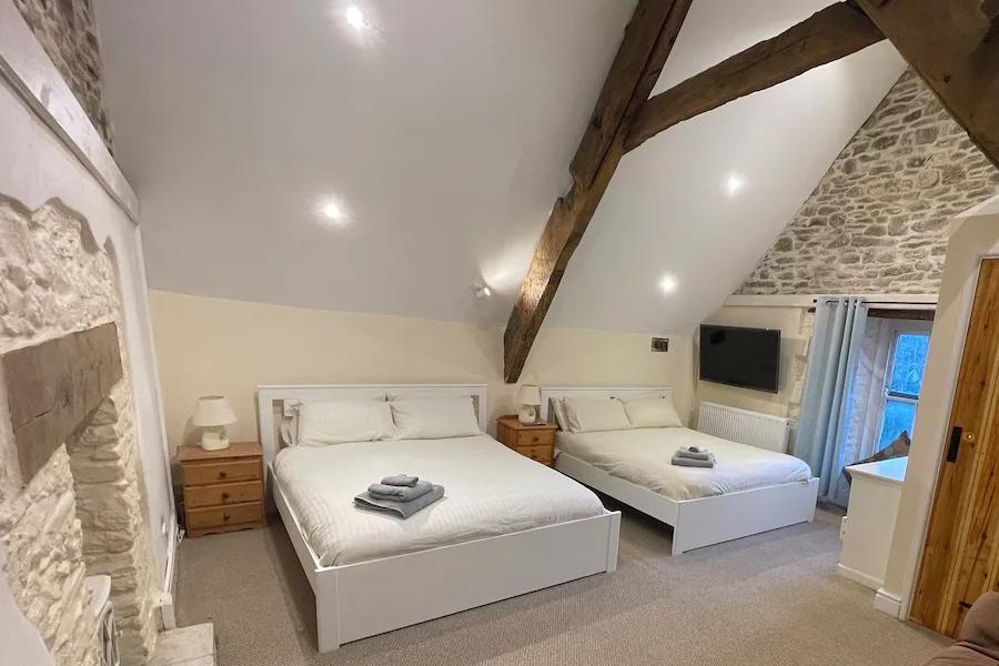 Bedroom at Ty Newydd Farm