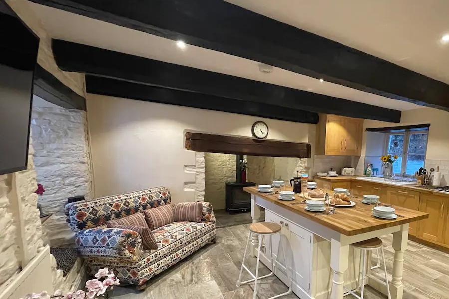 Kitchen at Ty Newydd Farm