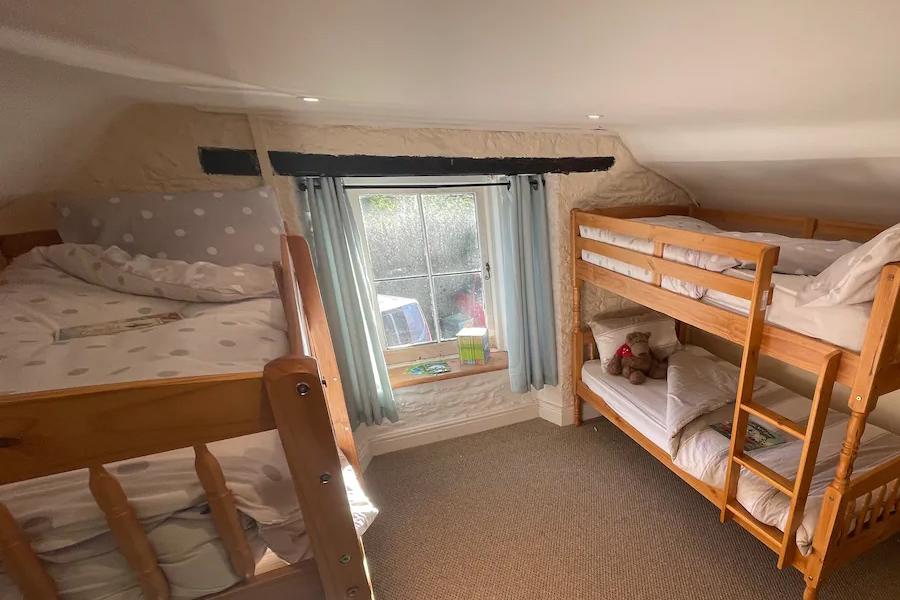 Bunk beds at Ty Newydd Farm