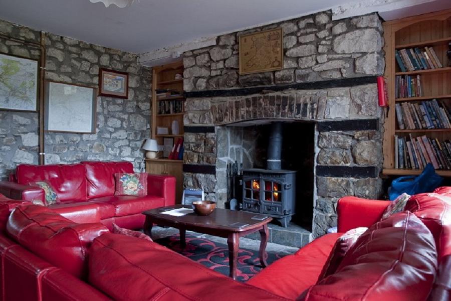 Cosy living area at Tyle Morgrug