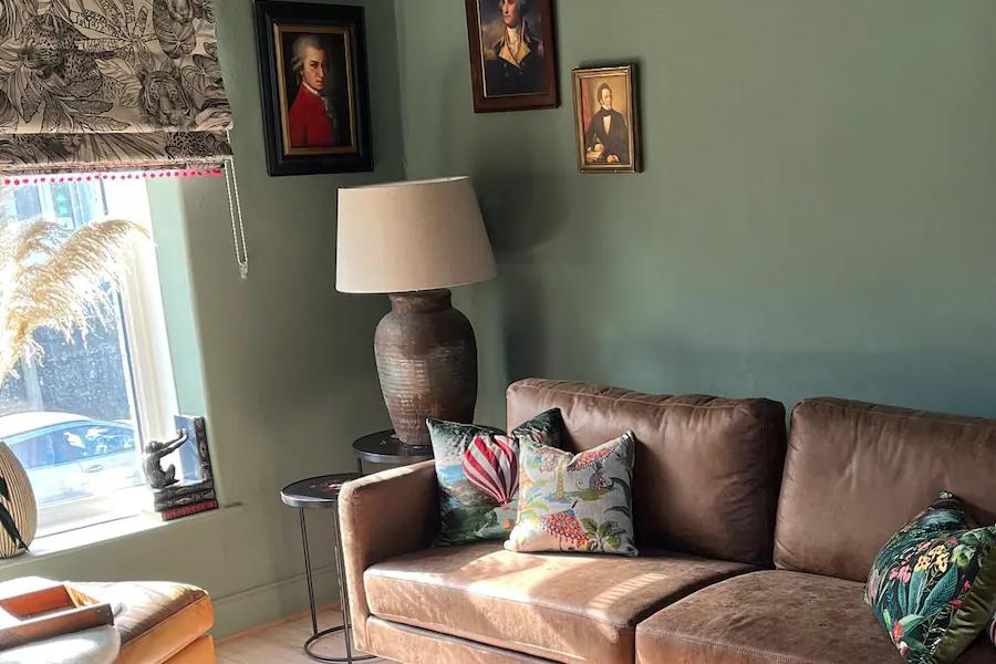 Living room at Cwtch Cottage