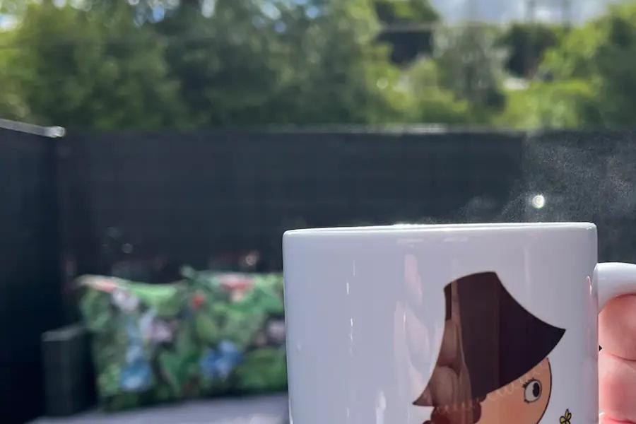 Relax with a cuppa at Cwtch Cottage