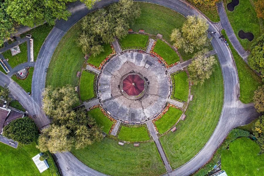 Bandstand from the air
