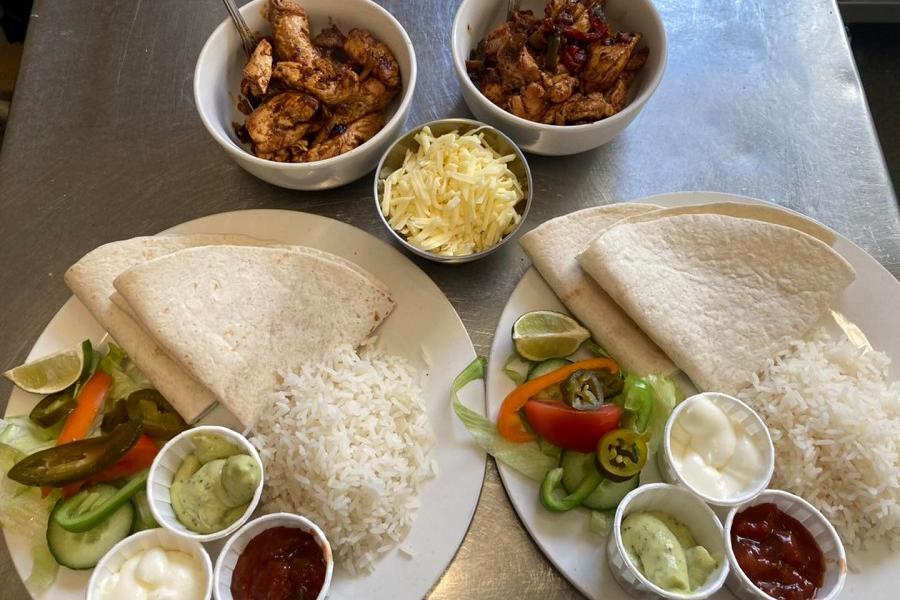 Fajitas at Bwty Bach Catrin