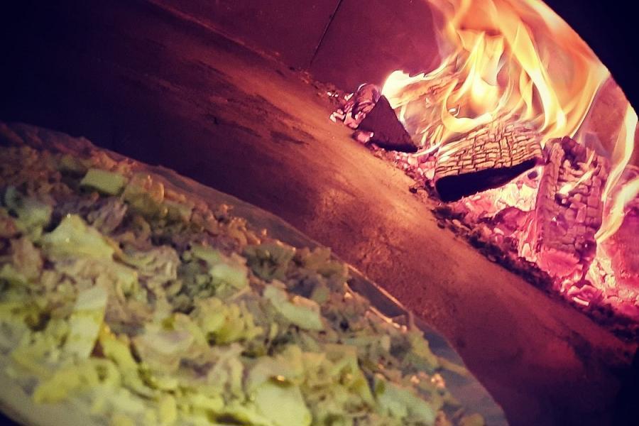Hand-made pizza at Little Lion