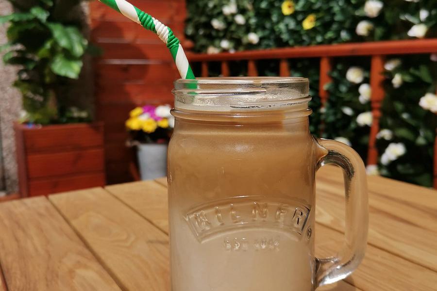 Iced coffee at Pop In Cafe
