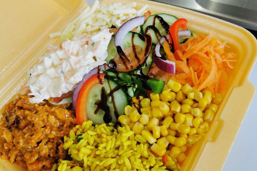 Colourful salads