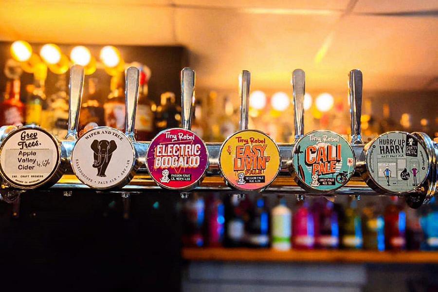 Keg beers at the National Tap