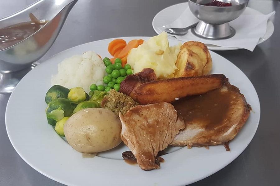 Roast dinner at the Coach House Cafe