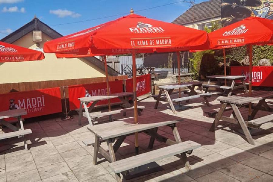 Sun terrace at Fagins