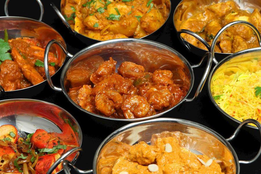 Weekly curry night at the Cross Inn