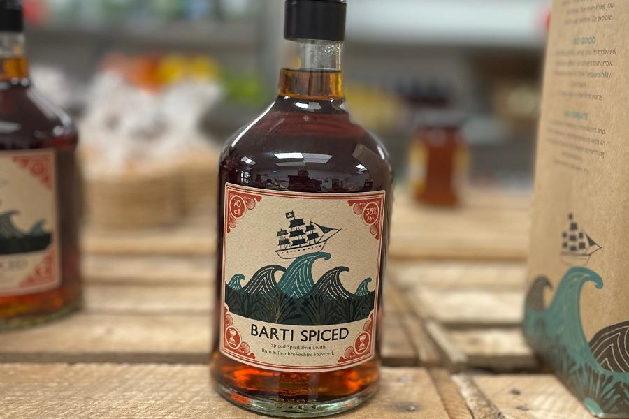 Welsh Spiced Rum at Cwm Farm Shop