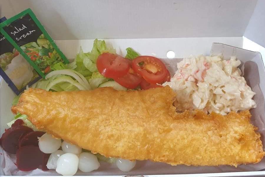 Traditional fish and chips