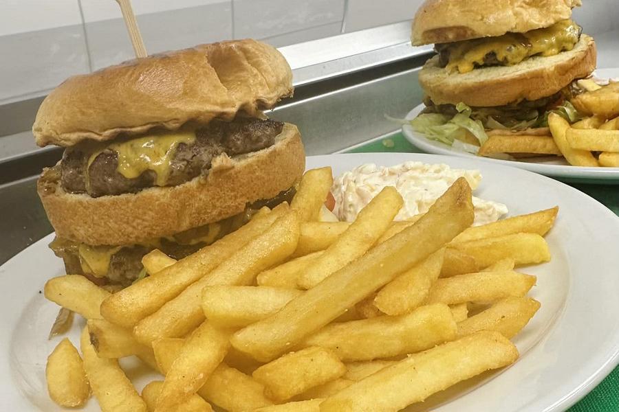 Home-made burgers