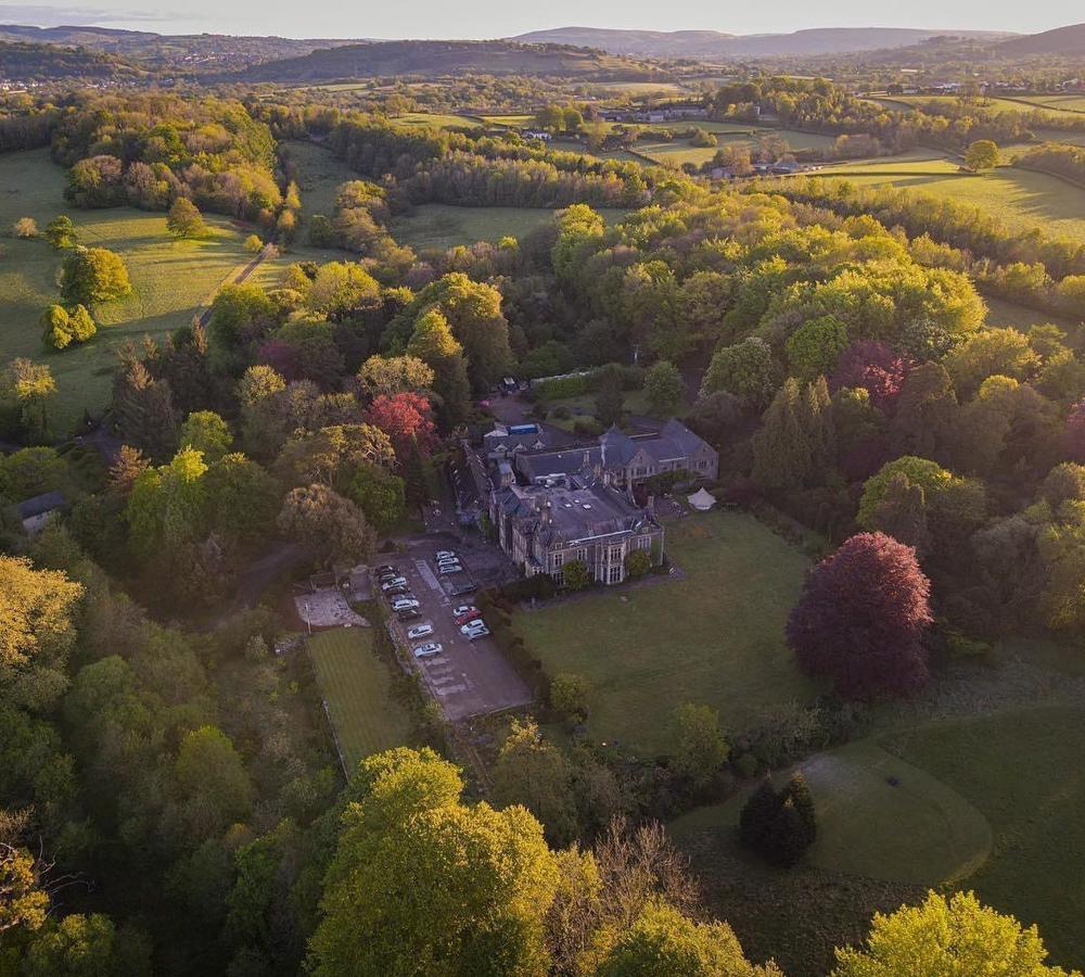 Miskin Manor aerial view