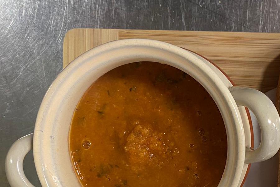 Soup and crusty bread