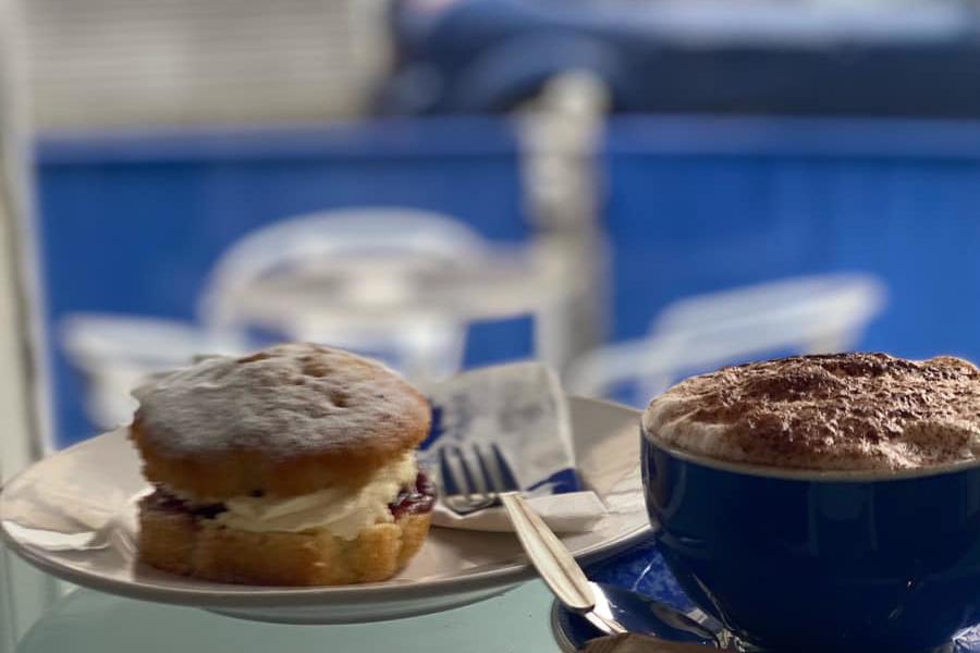 Coffee and a scone