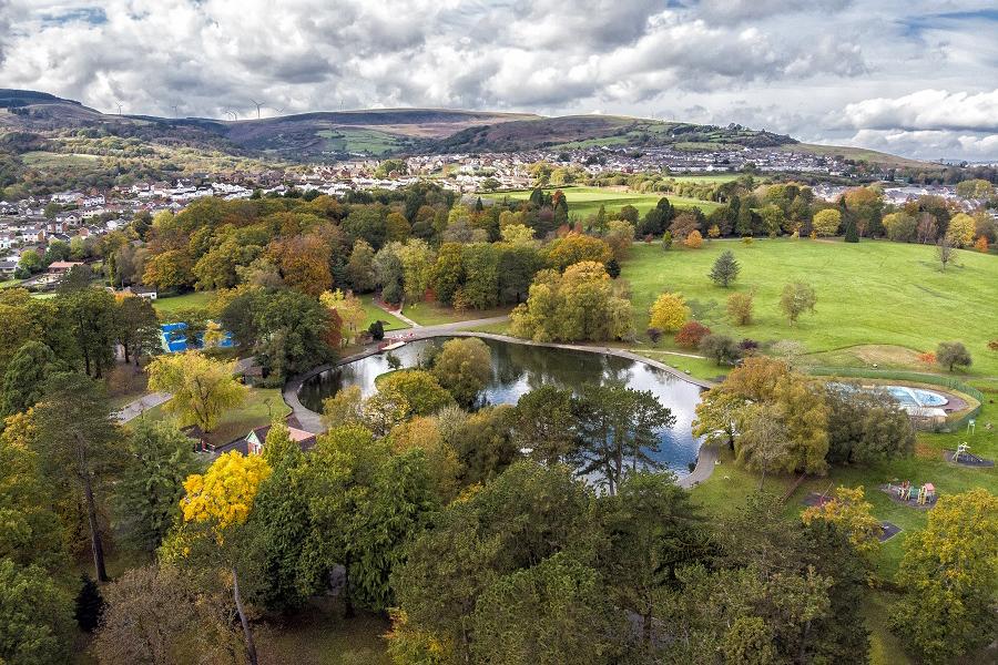 You will start in Aberdare Park on this walk