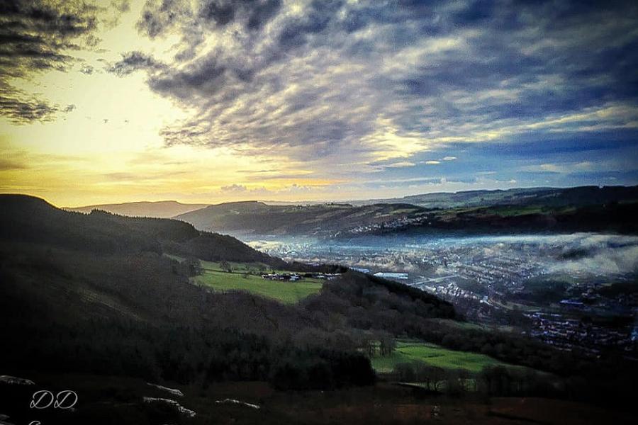 View from Mynydd Gethin walk by Dewi Davies